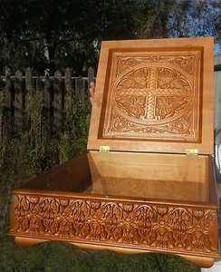 Reliquary box Orthodox Carved Wooden. Rare. - Picture 1 of 6