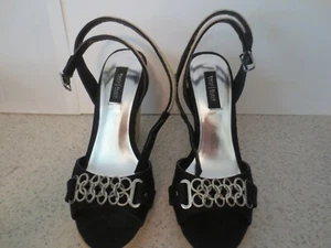 Scarpe con zeppa Isabella White House Black Market 6,5M nere nuove - Foto 1 di 7