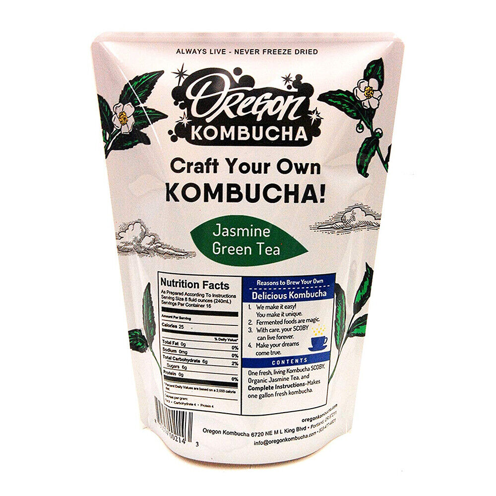 Oregon Kombucha Organic Jasmine Green Tea - 1 Gallon Kombucha Starter Kit