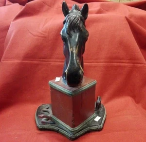 Particolare scultura in bronzo "Testa di cavallo" del '900 cm 35x24x19 Antikidea - Foto 1 di 9