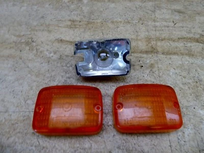 1979 BMW R100 RT RS Airhead S785. rear turn signal lenses and inner reflector - Image 1 of 4