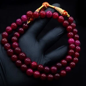 Awesome Enhanced Pink Ruby 346.00 Cts Necklace Beautiful Jewelery VK 40 E610 - Imagen 1 de 3