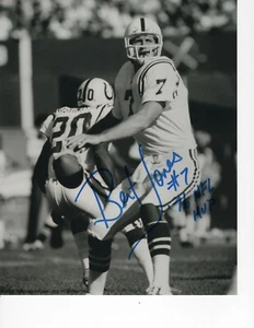 BERT JONES SIGNED INDIANAPOLIS COLTS 76 NFL MVP 8X10 - Imagen 1 de 1