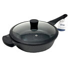 D&W Fry Pan Low Casserole Skillet With Lid Nonstick 11” Inch Premium Cookware