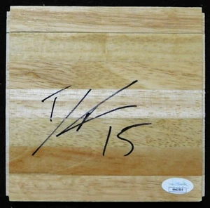 Derrick Favors Utah Jazz Signed 6x6 Floorboard JSA Authenticated - Picture 1 of 2