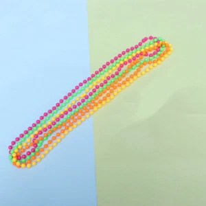 6 Teile Neon Perlenkette Junggesellinnenabschied Kostüm 80er Jahre Kleid Zubehör - Bild 1 von 11