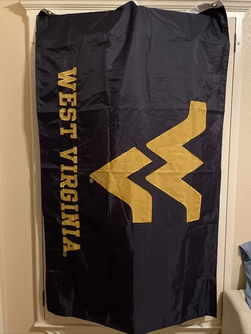 West Virginia University Mountaineers Flag WVU Blue Large 3x5 Cover