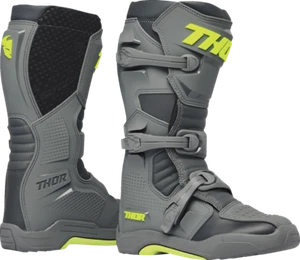 Stivali Moto Cross THOR Blitz XR 2024 Grigio Offroad Pista Gomma Adulto Enduro - Imagen 1 de 7