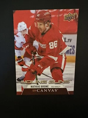 2020-21 UD CANVAS YOUNG GUNS ROOKIE C213 MATHIAS BROME - Image 1 of 2