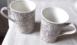 TASSES THE EN CERAMIQUE DECOR WILLIAM MORRIS BLEUETS LOT DE 2 - Picture 1 of 6
