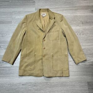 Territory Ahead Blazer Men’s Med-Long Beige Sport Jacket Silk Cotton CLEARANCE