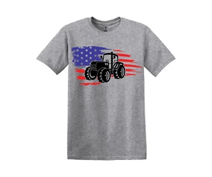 Farmer USA Bandera Todas las Tallas Pequeña Mediana Grande XL XXL Hombre Camiseta - Imagen 1 de 2