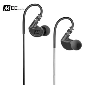 MEE Audio M6 2. Generation In-Ear Sport Memory Wire Kopfhörer - Schwarz - Bild 1 von 4