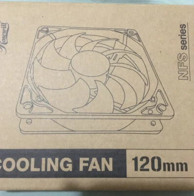 Rosewill RFTL-131209 120mm Computer Case Cooling Fan-New - Image 1 of 2
