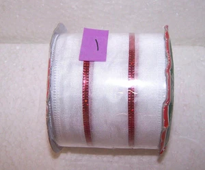 VALENTINES DAY RIBBON ROLL CHOICE WIRED SHEER GIFT CRAFT BOW PLANT FLOWER WREATH - Picture 1 of 12