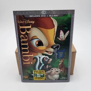 Walt Disney Bambi Diamond Edition Blu-Ray DVD with Slipcover - Picture 1 of 6
