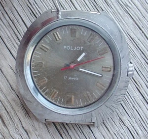 Reloj mecánico vintage soviético ruso Poljot para hombre 17 joyas mov 2614 reparado - Imagen 1 de 19