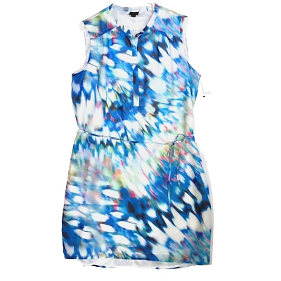 Vintage Y2k Chiffon Tie Waist Button Front Worthington Dress Womens 16 L XL - Image 1 of 4