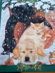 5 x SÜSSE KÄTZCHEN / WELPEN WEIHNACHTEN ADVENTSKALENDER 320mm x 390mm - Bild 1 von 2