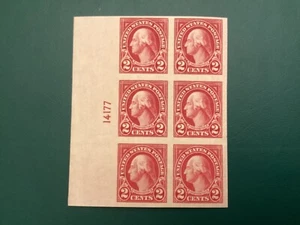 ICOLLECTZONE US 577 Plate Block  VF hinged CV $175 - Picture 1 of 2