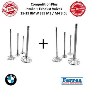 Ferrea Competition Plus Exhaust & Intake Valves Fits 15-19 BMW S55 M3 / M4 3.0L - Picture 1 of 10