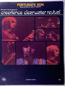 Creedence Clearwater Revival Sheet Music Original Vintage Fortunate Son 1969 - Picture 1 of 13