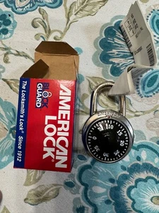 American Locks A400K Combination Lock Stainless Steel Block Guard New - Picture 1 of 3