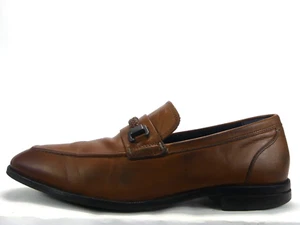 Cole Haan C29040 Wagner Grand Brown Leather Dress Bit Loafers Shoes Mens 11 - Picture 1 of 8
