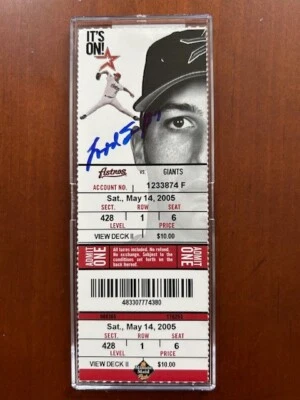 2005 Houston Astros Autographed Season Ticket, Signed by Todd Self - Image 1 of 2
