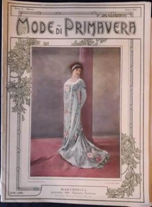 LR- GIORNALE MARGHERITA N.5 MODE DI PRIMAVERA -- F.LLI TREVES--- 1909- S- YFS755 - Picture 1 of 1