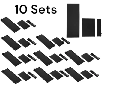 10 Set BLACK Replacement Door Slot Cover Lid Set for Nintendo Wii Console System - Image 1 of 4