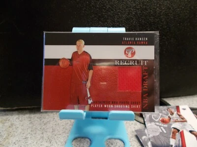 2003-04 Topps Pristine Travis Hansen NBA Draft Recruit  Jersey RC #PR-TH - Image 1 of 2