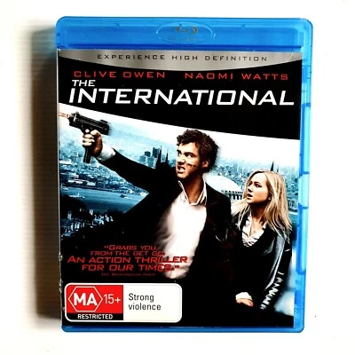 The International Blu-Ray 2009 Thriller, Clive Owen, Naomi Watts, Reg All Gift - image 1 of 4