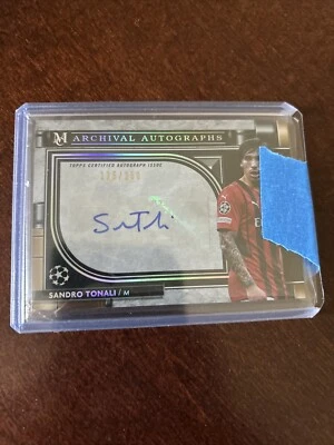 2021-22 Topps Museum Collection UCL - Archival Autographs #AA-ST Sandro... - Image 1 of 4