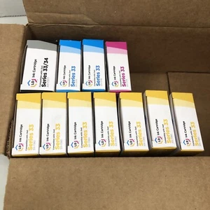 LD 331-7377 /78/79/80 For Dell Black Cyan Magenta Yellow Ink Carts Series 33 Lot - Picture 1 of 11