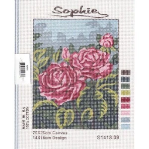 ROSES Tapestry Design Printed On Canvas #S1418.09 - Imagen 1 de 1