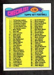 1977 Football Checklist 1-132 | Topps #67 | NM-MT - Picture 1 of 2