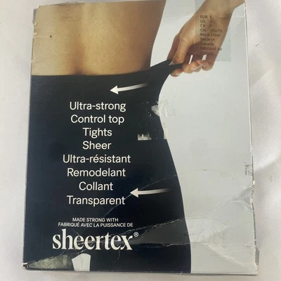 Medias transparentes H&M Sheertex pequeñas negras con control Foto 1 de 3