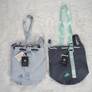 Adidas x Zoe Saldana U4U Bucket Crossbody Bag Halo/Victory Blue Onix Grau/Grün - Bild 1 von 3