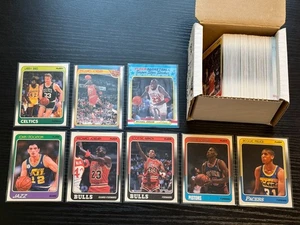 1988 Fleer basketball complete set 1-132 w/ stickers 1-11, NM, *SEWALL* - Picture 1 of 6