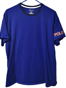Polo Ralph Lauren Shirt Men's Large Blue Short Sleeve - Picture 1 of 7