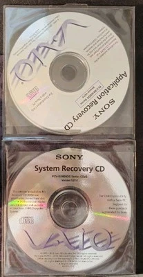 SONY DRIVER RECOVERY SYSTEM RECOVERY APPLICATION RECOVERY VERSIONV37.0 CD - Image 1 of 2