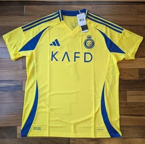 Adidas Cristiano Ronaldo Al Nassr FC '24/25 Home Soccer Jersey, Size Med JP0459 - Picture 1 of 14