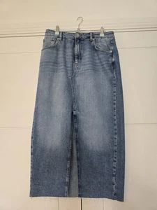 New Look Denim Midi Skirt Size 14 - Picture 1 of 3