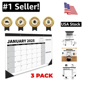 Multifunktionaler 18 Kalender | 3er Pack Medium Schreibtisch Planer für Home Office - Bild 1 von 8