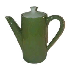 Vintage 60er Jahre Royal China USA Ironstone olivgrün Kaffeekanne - 4 Tassen MCM  - Bild 1 von 6