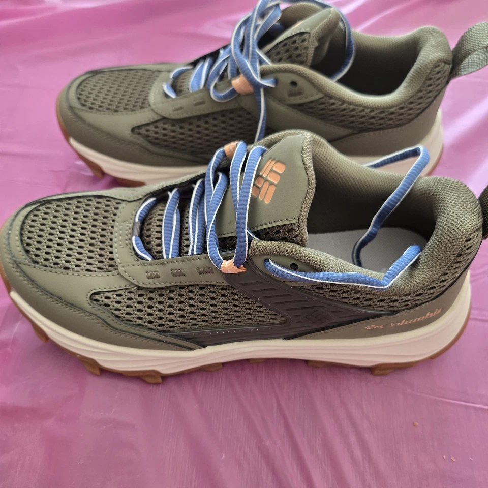Zapato de senderismo Columbia Hatana Breathe verde piedra/melocotón talla 7 para mujer nuevo sin caja Foto 1 de 4