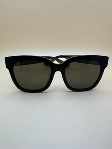 Occhiali da sole Gucci GG0034S 002 rettangolari quadrati nero grigio 55-18 145 CON CUSTODIA - Foto 1 di 16