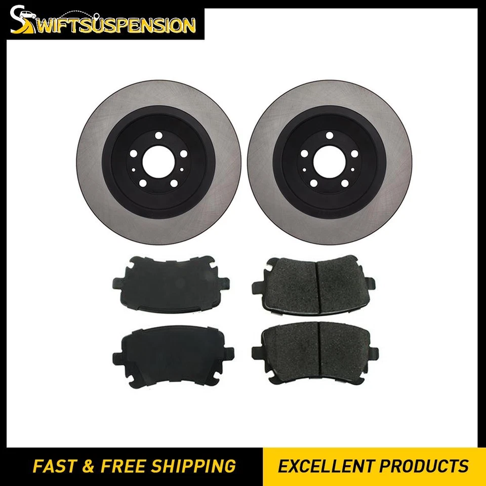Juego de pastillas de freno de disco trasero C-Tek rotor de freno de disco 3 piezas para Audi S8 2007-2009 Foto 1 de 4