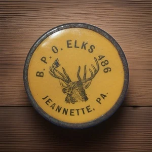 B. P. O. Elks 486, Jeanette Pennsylvania,Good For 10 Cents In Trade Token, RARE! - Picture 1 of 2